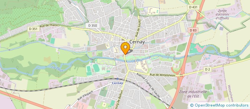 localisation de l'entreprise MADAME HELENE LE VAILLANT DE FOLLEVILLE  CERNAY