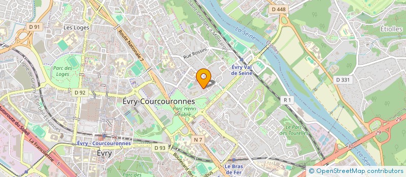localisation de l'entreprise MADAME HELENE LEA OLGA LE TUTOUR  EVRY-COURCOURONNES