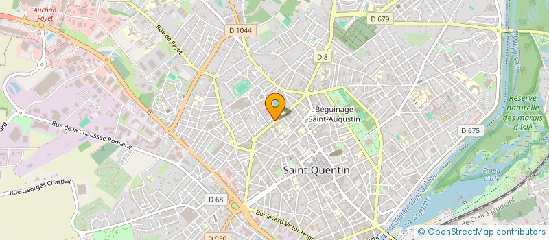 localisation de l'entreprise MADAME HELENE LEBEAU à SAINT-QUENTIN