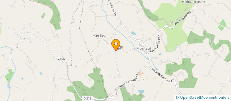 localisation de l'entreprise MADAME HELENE LEBEAU  MONTAUT