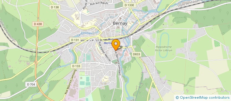 localisation de l'entreprise MADAME HELENE LEBOULANGER à BERNAY