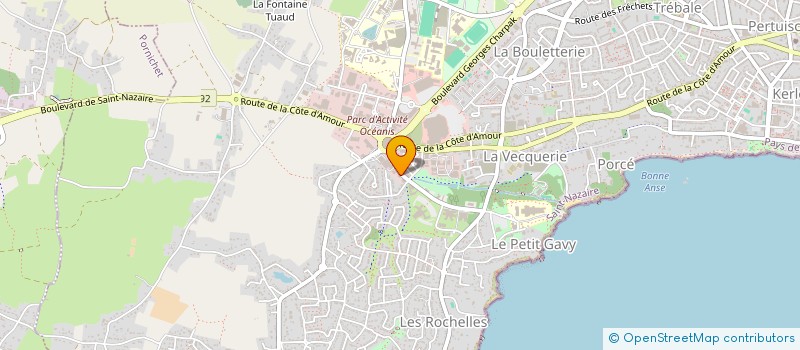 localisation de l'entreprise MADAME HELENE LEBRETON à SAINT-NAZAIRE