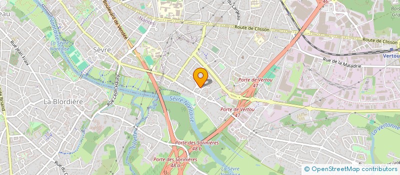 localisation de l'entreprise MADAME HELENE LECLAIR  VERTOU