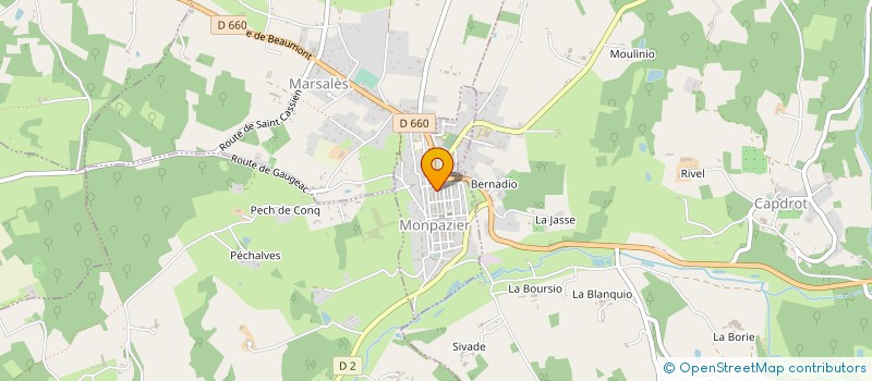 localisation de l'entreprise MADAME HELENE LECOCQ à MONPAZIER