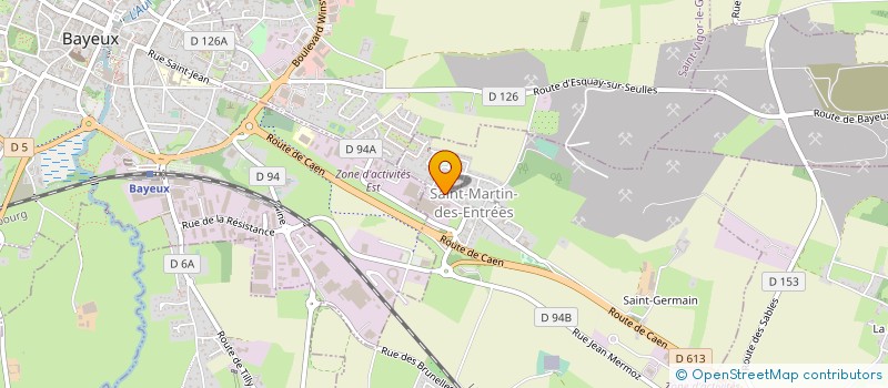 localisation de l'entreprise MADAME HELENE LECOEUR  SAINT-MARTIN-DES-ENTREES