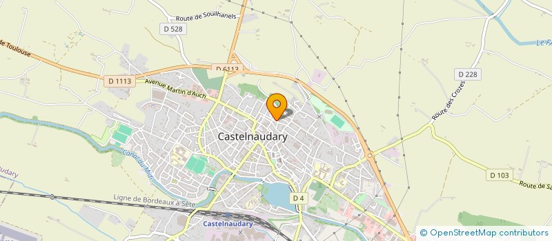 localisation de l'entreprise MADAME HELENE LECOMTE à CASTELNAUDARY