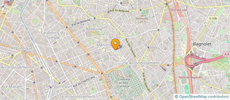 localisation de l'entreprise MADAME HELENE LECOMTE  PARIS