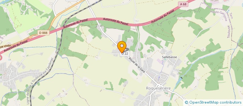 localisation de l'entreprise MADAME HELENE LEDUC  ROQUESERIERE