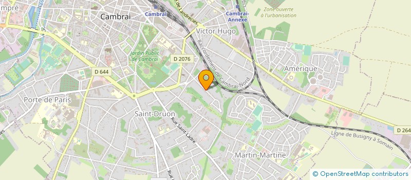 localisation de l'entreprise MADAME HELENE LEFEBVRE à CAMBRAI