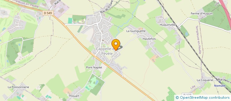 localisation de l'entreprise MADAME HELENE LEFEBVRE  CAPPELLE-EN-PEVELE