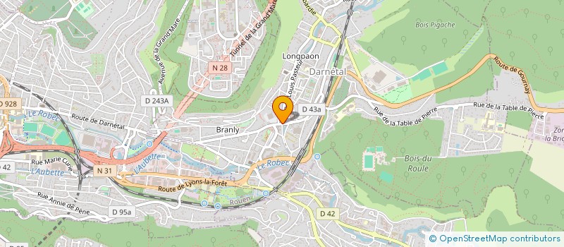 localisation de l'entreprise MADAME HELENE LEFORESTIER  DARNETAL