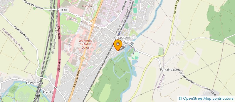 localisation de l'entreprise MADAME HELENE LEGER  CHASSENEUIL-DU-POITOU