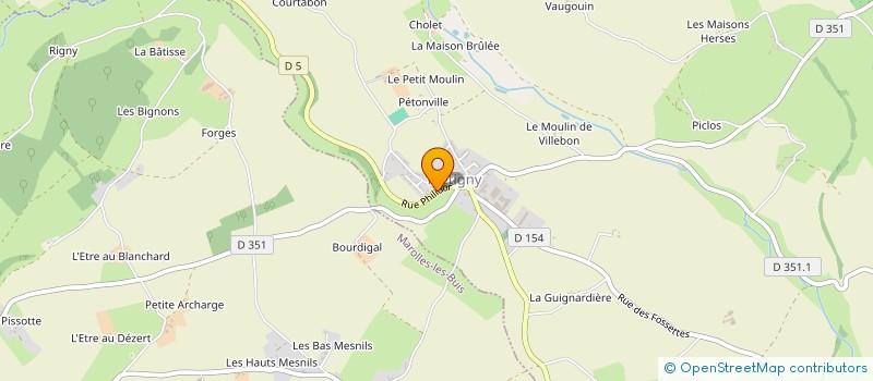 localisation de l'entreprise MADAME HELENE LEGROUX à SAINTIGNY