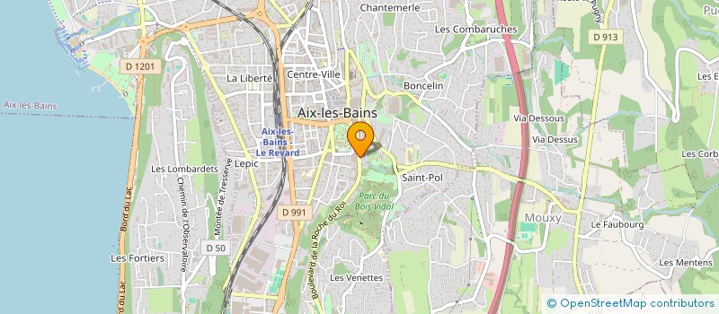 localisation de l'entreprise MADAME HELENE LEGRU à AIX-LES-BAINS