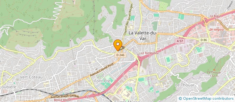 localisation de l'entreprise MADAME HELENE LELIEVRE  TOULON