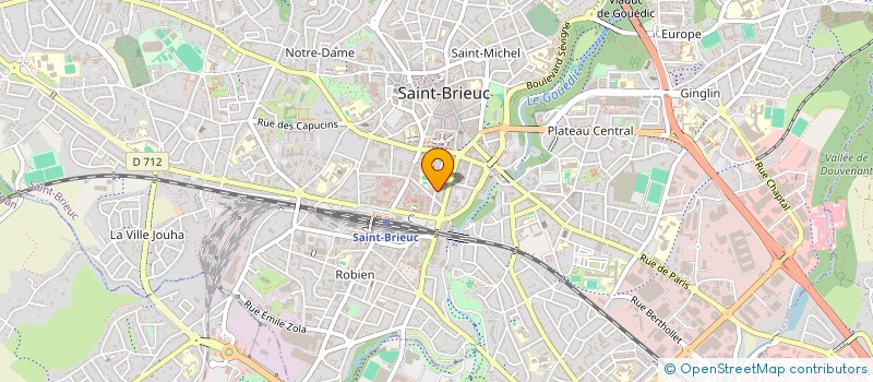 localisation de l'entreprise MADAME HELENE LEMOINE à SAINT-BRIEUC