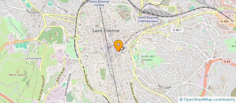 localisation de l'entreprise MADAME HELENE LEQUERTIER à SAINT-ETIENNE
