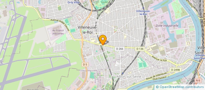 localisation de l'entreprise MADAME HELENE LEROI  VILLENEUVE-LE-ROI