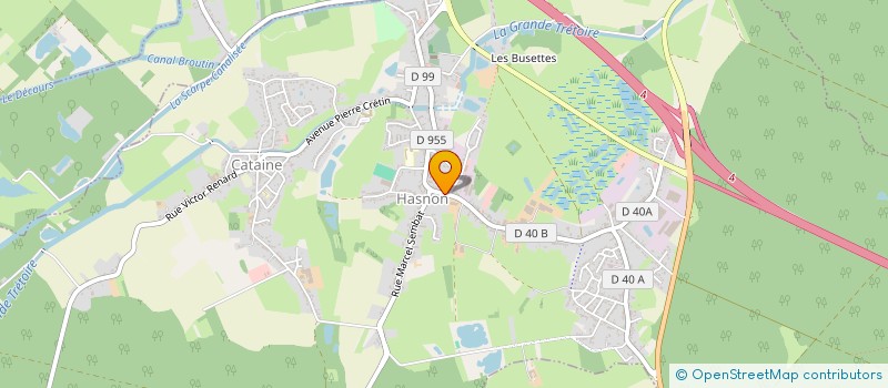 localisation de l'entreprise MADAME HELENE LEROUGE  HASNON