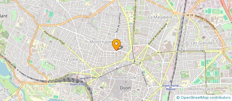 localisation de l'entreprise MADAME HELENE LEROUX à DIJON