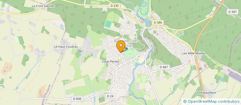 localisation de l'entreprise MADAME HELENE LEROUX à BAGNOLES-DE-L'ORNE-NORMANDIE