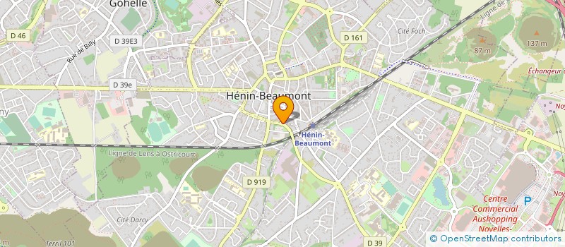 localisation de l'entreprise MADAME HELENE LEROY  HENIN-BEAUMONT