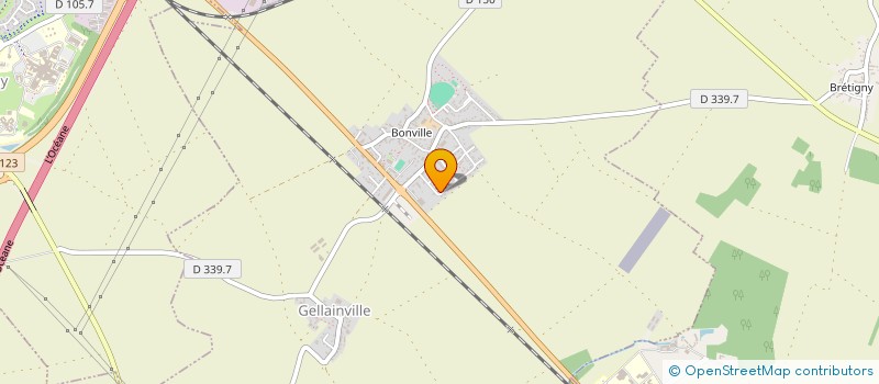 localisation de l'entreprise MADAME HELENE LEROY  GELLAINVILLE