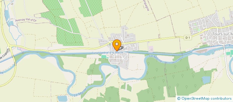 localisation de l'entreprise MADAME HELENE LESEURE  AY-CHAMPAGNE