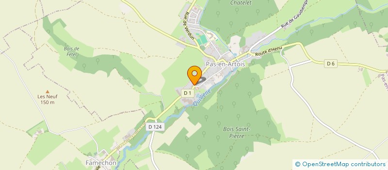 localisation de l'entreprise MADAME HELENE LESIEUX  PAS-EN-ARTOIS