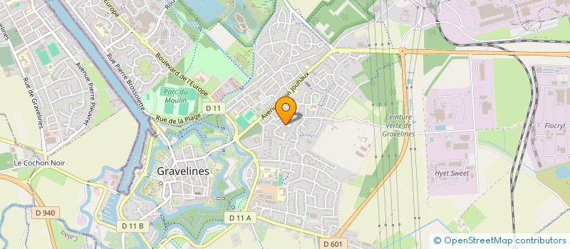 localisation de l'entreprise MADAME HELENE LEULLIETTE à GRAVELINES