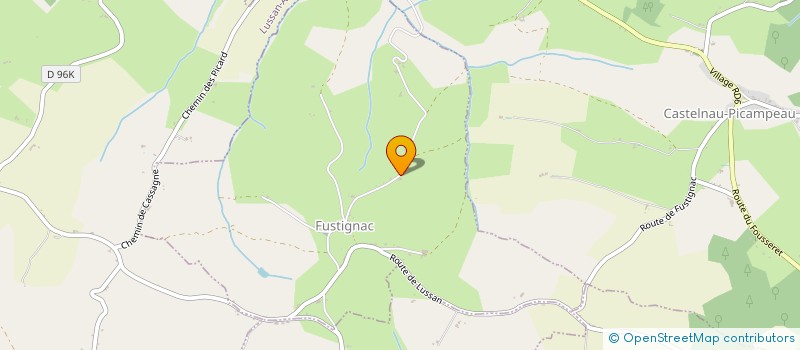 localisation de l'entreprise MADAME HELENE LEVERBE  FUSTIGNAC