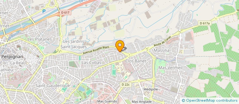 localisation de l'entreprise MADAME HELENE LEVY  PERPIGNAN