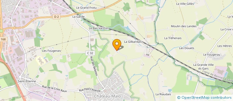 localisation de l'entreprise MADAME HELENE LHUISSIERE  SAINT-MALO