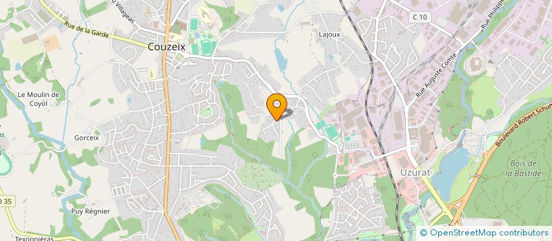 localisation de l'entreprise MADAME HELENE LIMANTON  COUZEIX