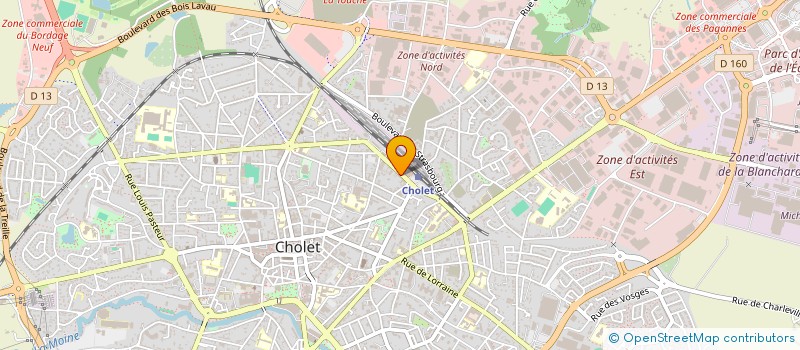 localisation de l'entreprise MADAME HELENE LIMOUSIN à CHOLET