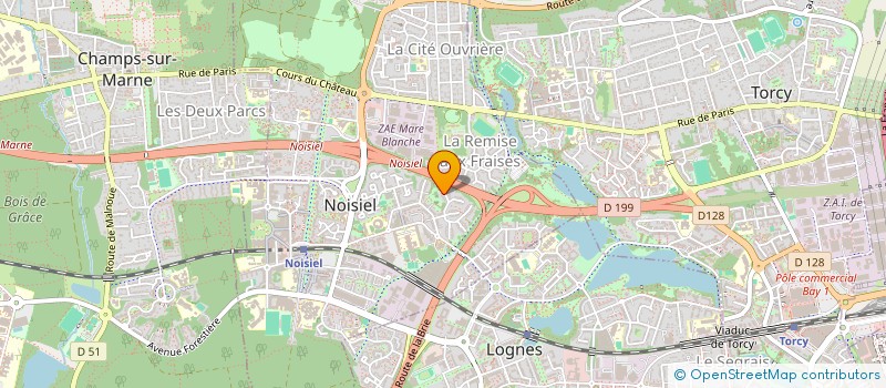 localisation de l'entreprise MADAME HELENE LINH  NOISIEL