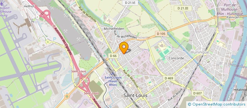 localisation de l'entreprise MADAME HELENE LITZLER  SAINT-LOUIS