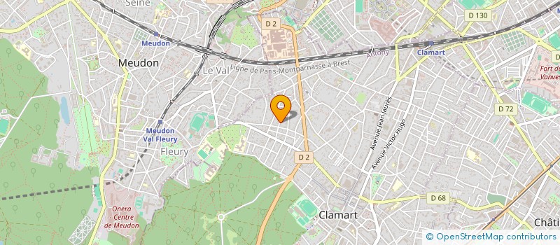 localisation de l'entreprise MADAME HELENE LOCU à CLAMART