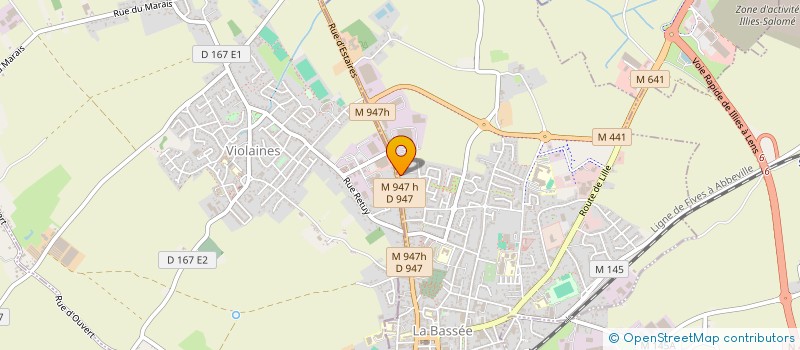 localisation de l'entreprise MADAME HELENE LOIRE  LA BASSEE