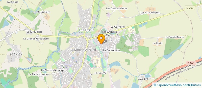 localisation de l'entreprise MADAME HELENE LOPEZ  LES ACHARDS