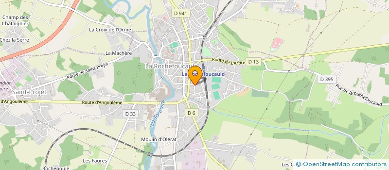 localisation de l'entreprise MADAME HELENE LORENTE à LA ROCHEFOUCAULD-EN-ANGOUMOIS