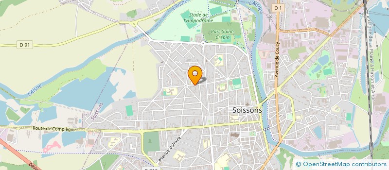 localisation de l'entreprise MADAME HELENE LORET à SOISSONS