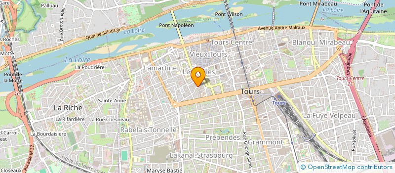 localisation de l'entreprise MADAME HELENE LORGET  TOURS