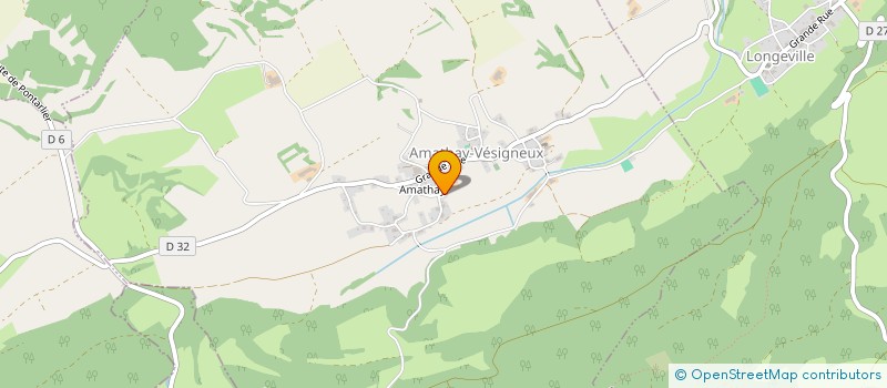 localisation de l'entreprise MADAME HELENE LORIOD  AMATHAY-VESIGNEUX