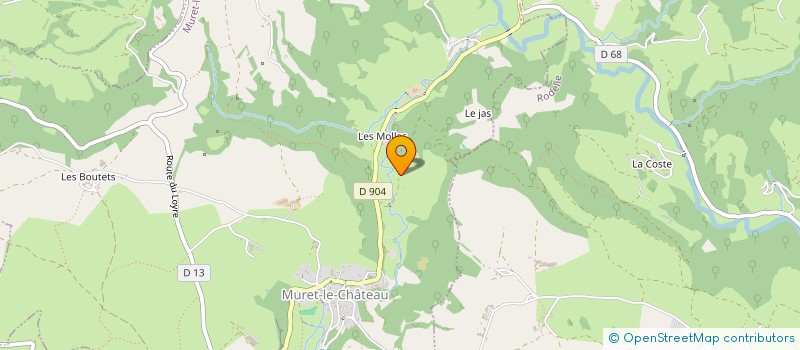 localisation de l'entreprise MADAME HELENE LOUMONT  RIGNAC