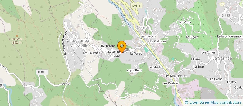 localisation de l'entreprise MADAME HELENE MACCHIAVELLI  CONTES