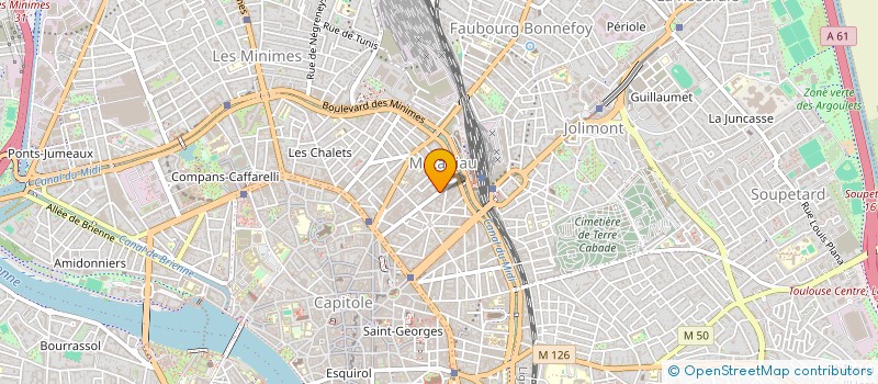 localisation de l'entreprise MADAME HELENE MAGNE à TOULOUSE