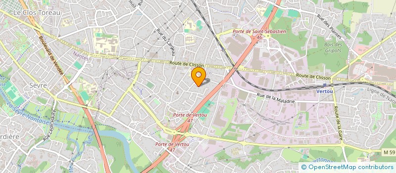 localisation de l'entreprise MADAME HELENE MAHIEU à VERTOU