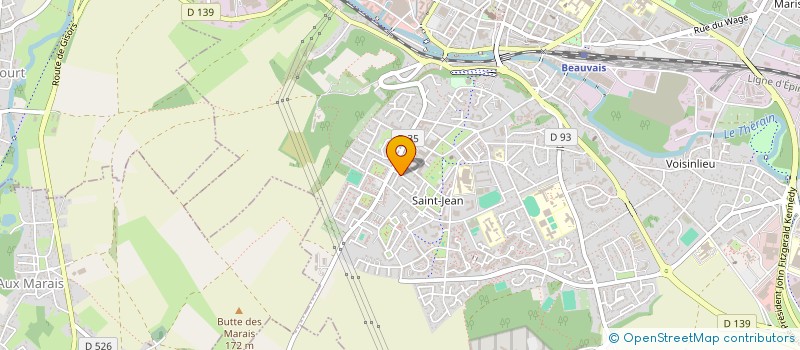 localisation de l'entreprise MADAME HELENE MAILLOT  BEAUVAIS