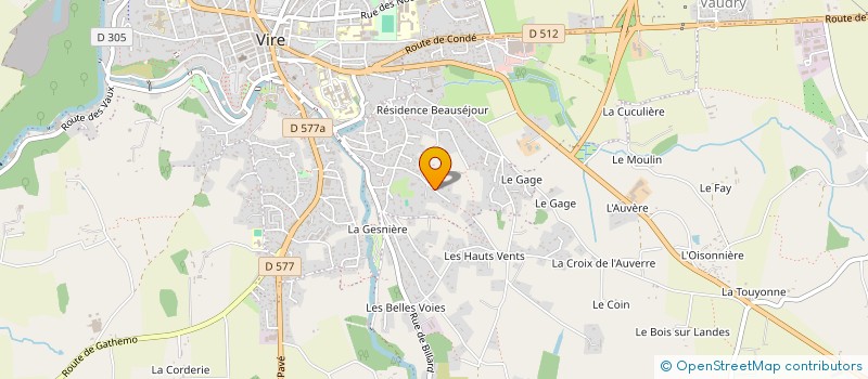 localisation de l'entreprise MADAME HELENE MAIRE  VIRE-NORMANDIE